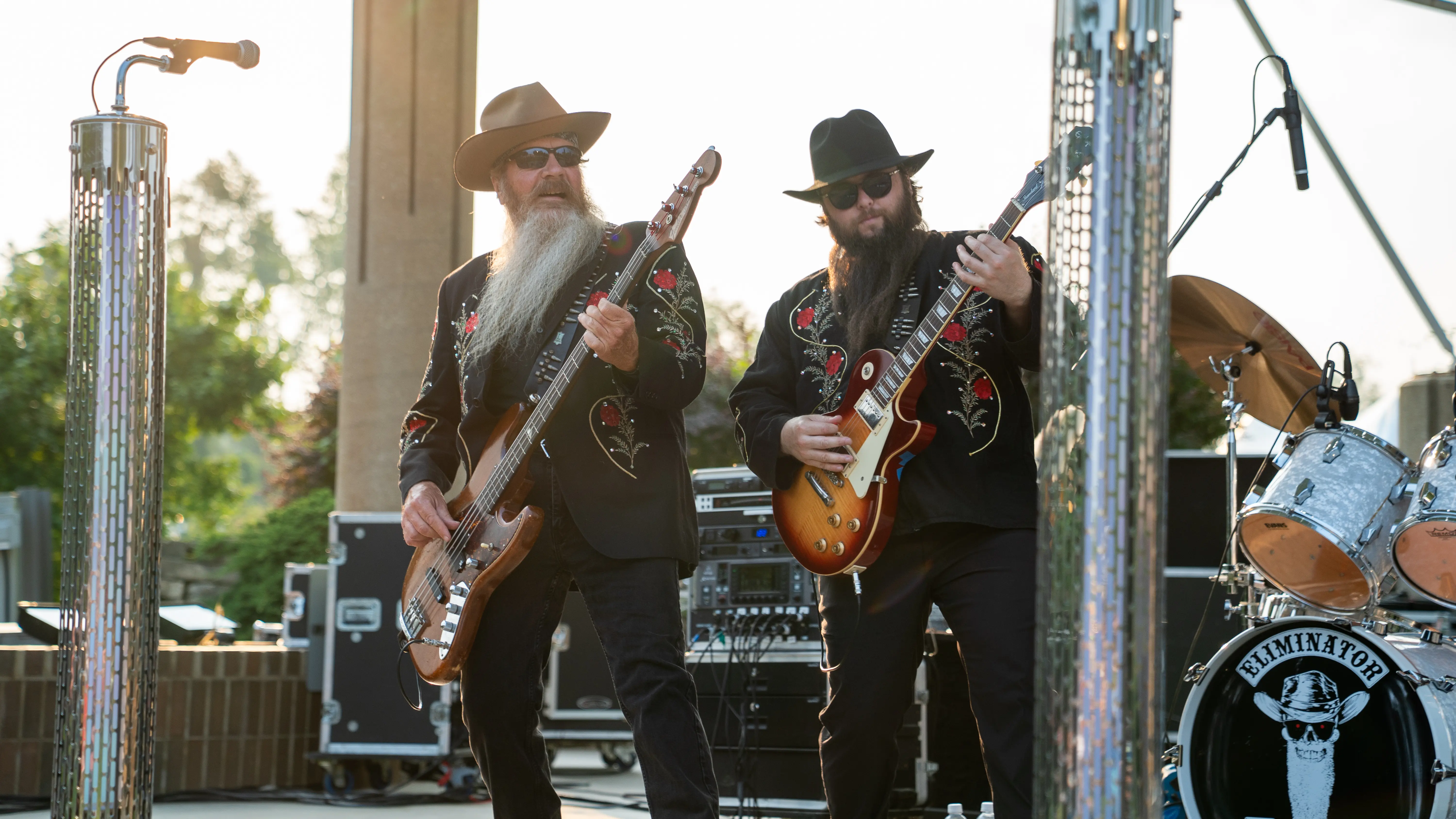 Eliminator performing live outdoors